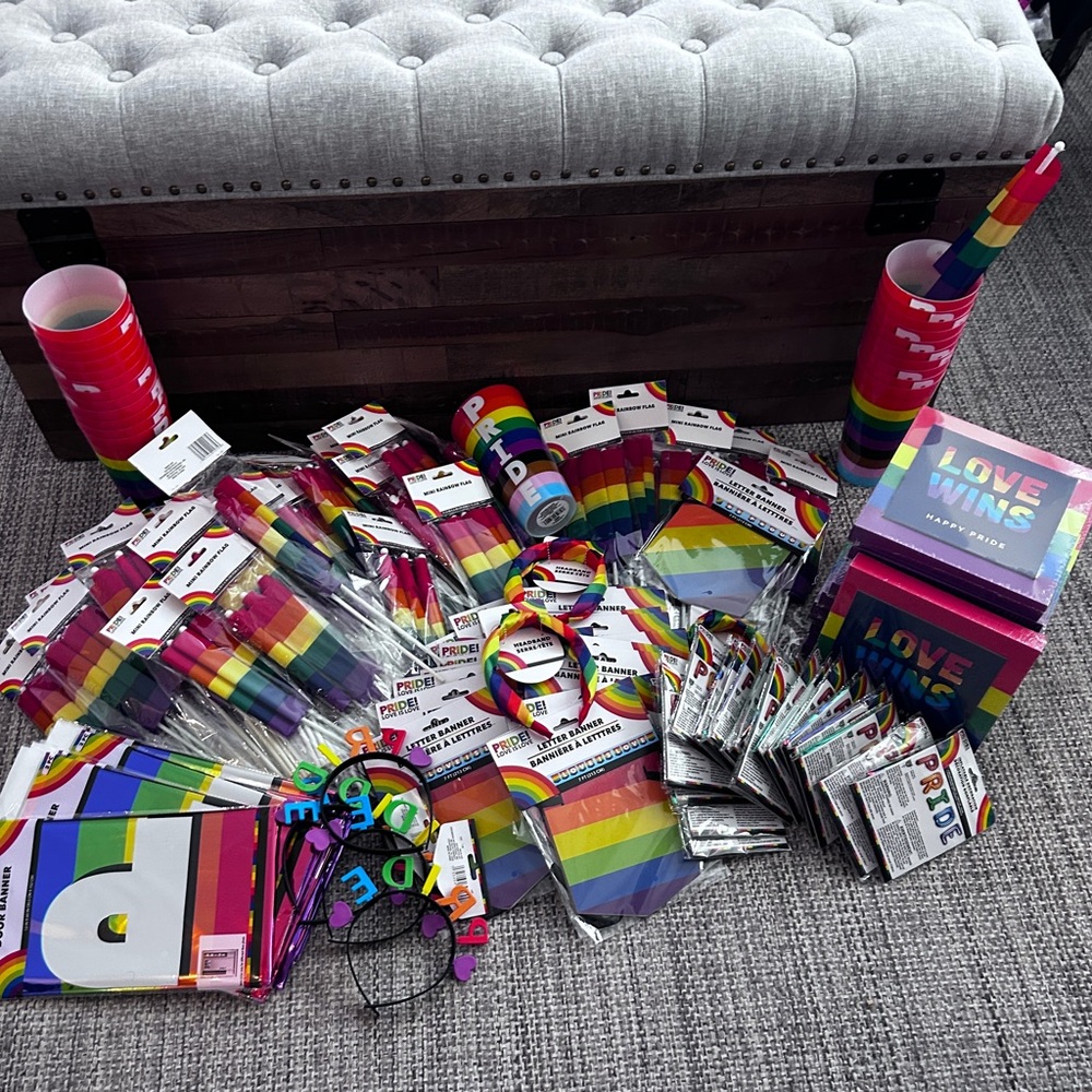 Pride Rainbow Party Supplies Pack -180 pieces